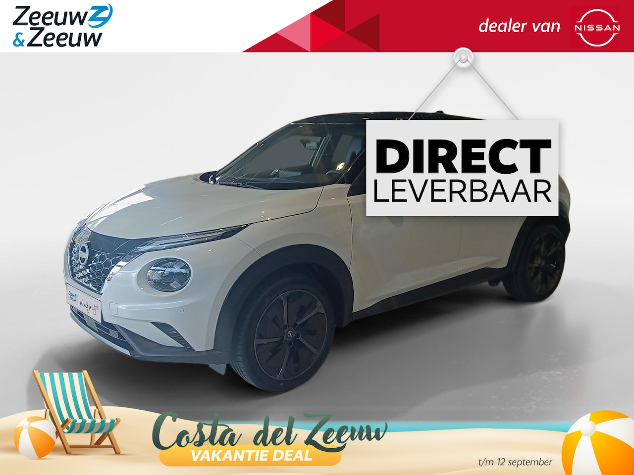 Nissan Juke - 1.6 Hybrid Pulse | Bose audio | 360grd camera | Dodehoeksensoren| Lederen bekleding | Appl - AutoWereld.nl