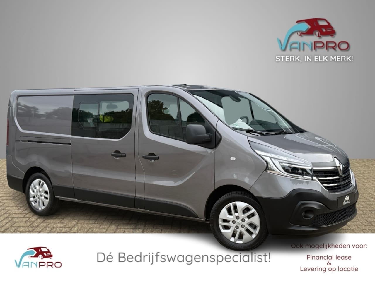 Renault Trafic - 2.0 DCi 170PK Automaat Luxe Dubbel Cabine Lang / 2x Schuifdeur/ 1e eig / Volledig onderhou - AutoWereld.nl