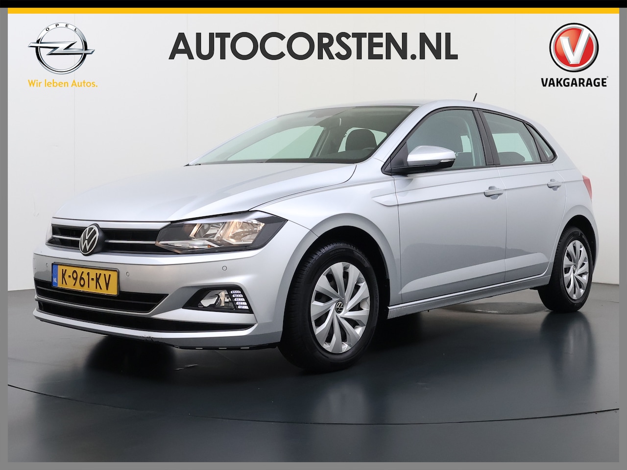 Volkswagen Polo - 1.0TGI CNG 5Drs Adap.Cruise Apple Carplay Android Auto Navi Pdc Comfortline Telefoon draad - AutoWereld.nl