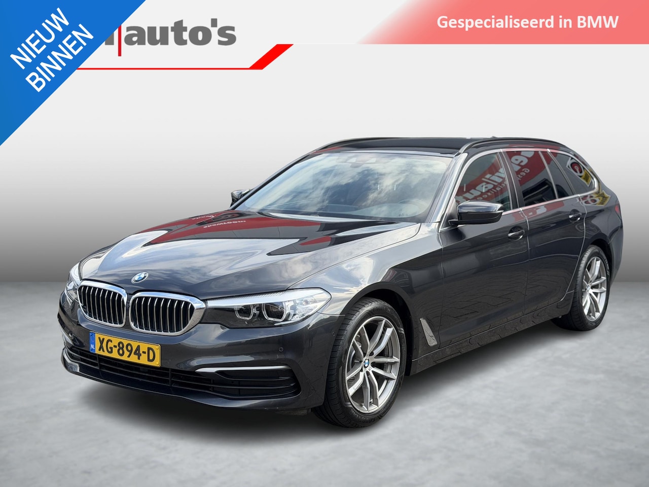 BMW 5-serie Touring - 520i Executive Leder|ShadowLine|LCI Achterlichten - AutoWereld.nl