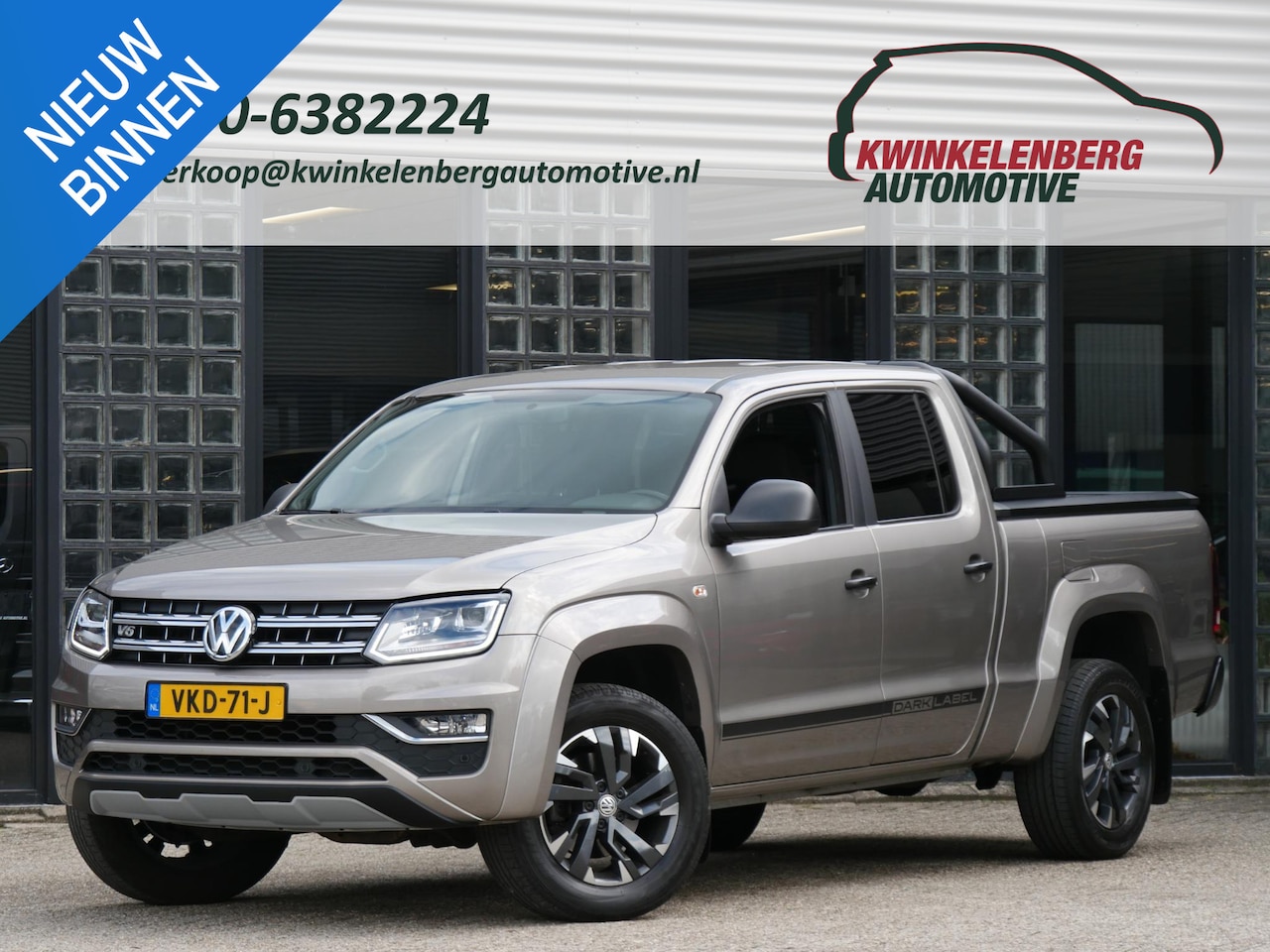 Volkswagen Amarok - DOUBLE CAB 3.0TDI 4MOTION DARK LABEL/ TREKHAAK/ TONNEAU COVER/ STYLING BAR - AutoWereld.nl