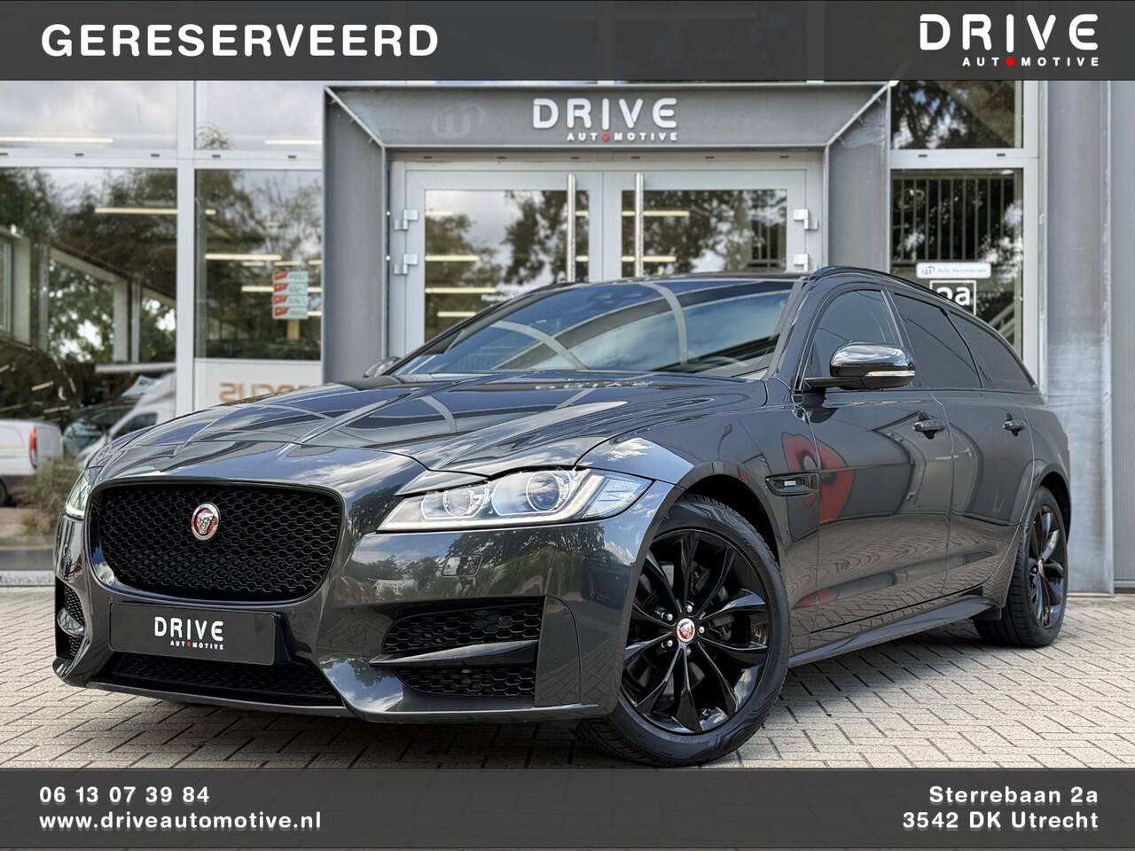 Jaguar XF Sportbrake - 2.0t 250PK Chequered Flag |Pano|Leder - AutoWereld.nl