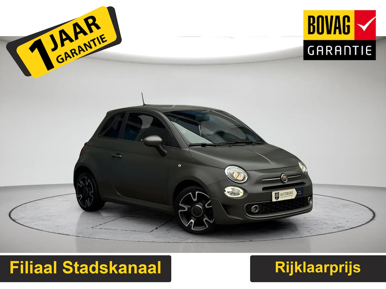Fiat 500 - 0.9 TwinAir Turbo Sport Matte Gratis Aflever pakket, Carplay, exclusieve uitvoering - AutoWereld.nl