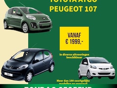 Toyota Aygo - 1.0-12V 10x aygo|Citroen C1|Peugeot 107