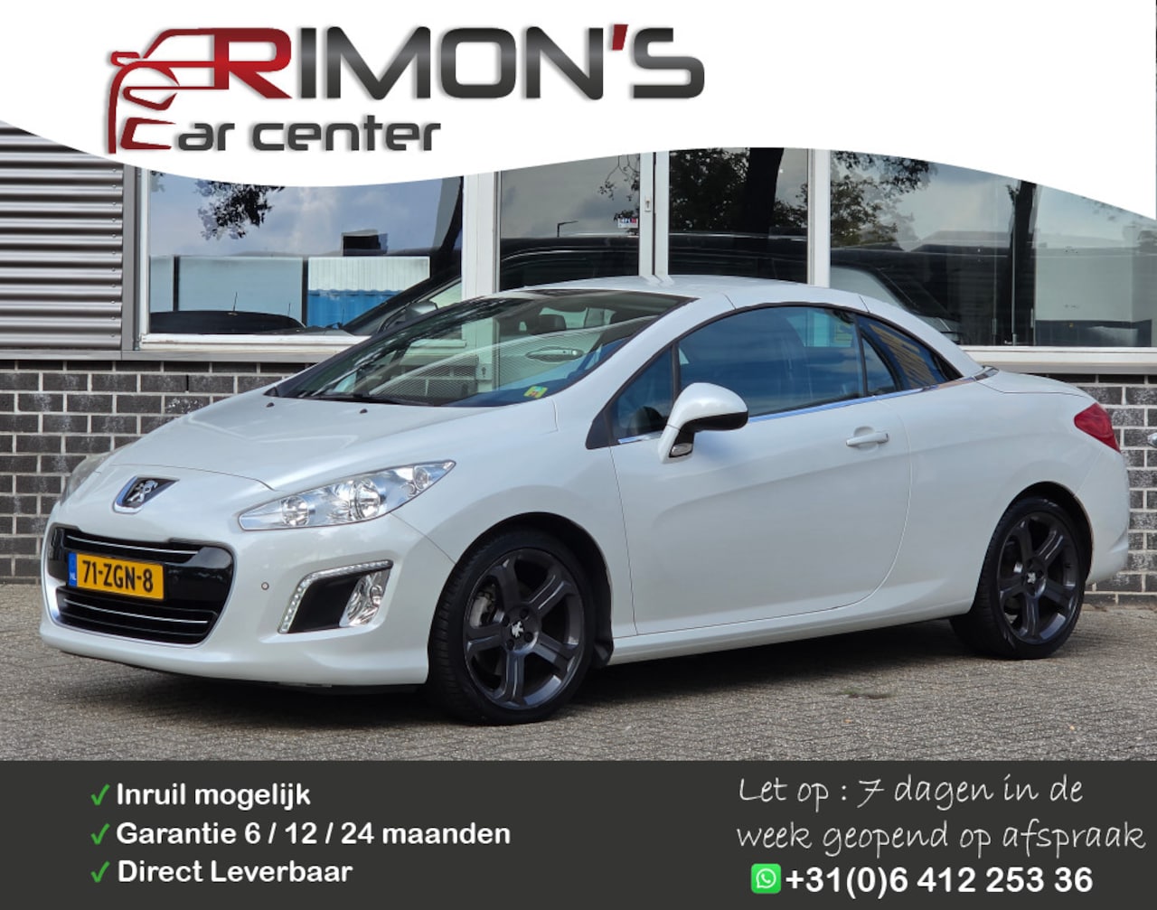Peugeot 308 CC - 1.6 THP Griffe Leder Navi Stoel+Nek Verwarming NL Auto - AutoWereld.nl