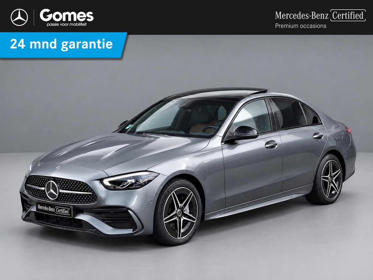 Mercedes-Benz C-klasse - 300 e AMG Line | Panoramadak | Night Pakket | Trekhaak Wegklapbaar | Achteruitrijcamera | - AutoWereld.nl