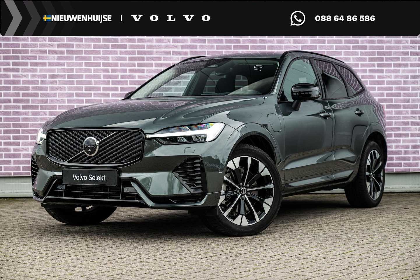Volvo XC60 - 2.0 T6 Plug-in hybrid AWD Ultra Dark | SOH 100% | Luchtvering | Trekhaak | Head Up Display - AutoWereld.nl