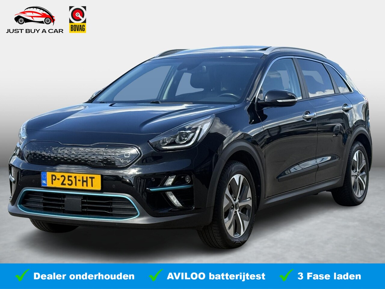 Kia e-Niro - DynamicPlusLine 64 kWh SOH 94,1% | Trekhaak | Schuif-Kanteldak | Adaptive Cruise | 3-Fase - AutoWereld.nl