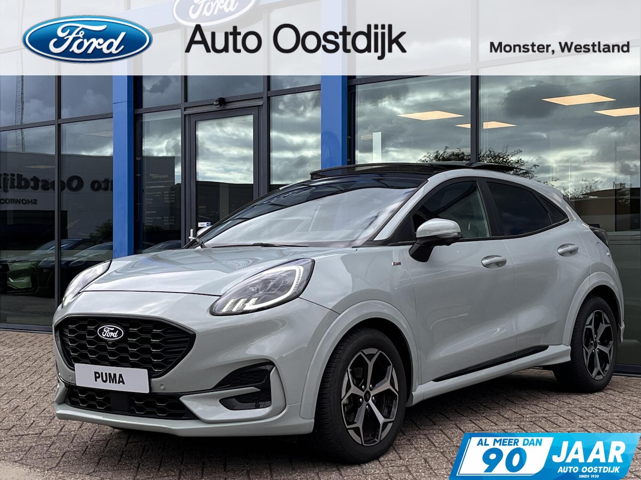 Ford Puma - 1.0 EcoBoost Hybrid ST-Line 125PK Automaat Afn. Trekhaak Panodak Winterpack Adaptieve Crui - AutoWereld.nl