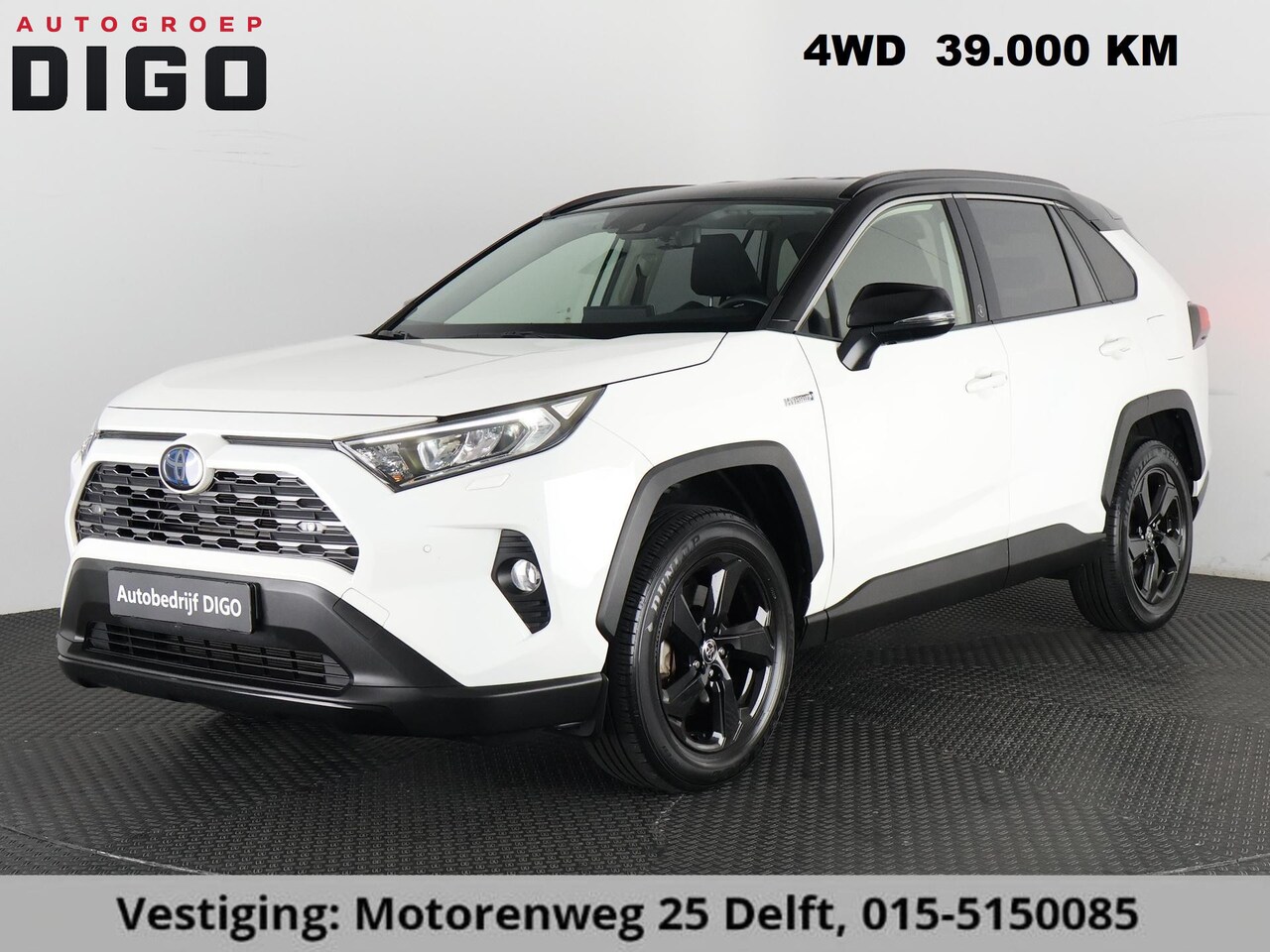 Toyota RAV4 - 2.5 HYBRID 4WD DYNAMIC BI-TONE GARANTIE 05-2031! SLECHTS 39.000 KM! 1650 KG TREKGEWICHT. S - AutoWereld.nl