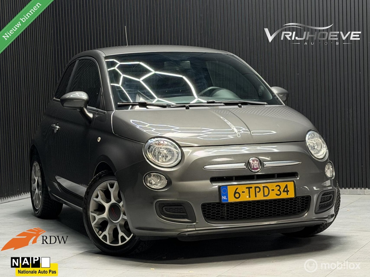 Fiat 500 - 0.9 TwinAir Turbo 500S|NAP|APK|ELEKPAKKET|AIRCO - AutoWereld.nl