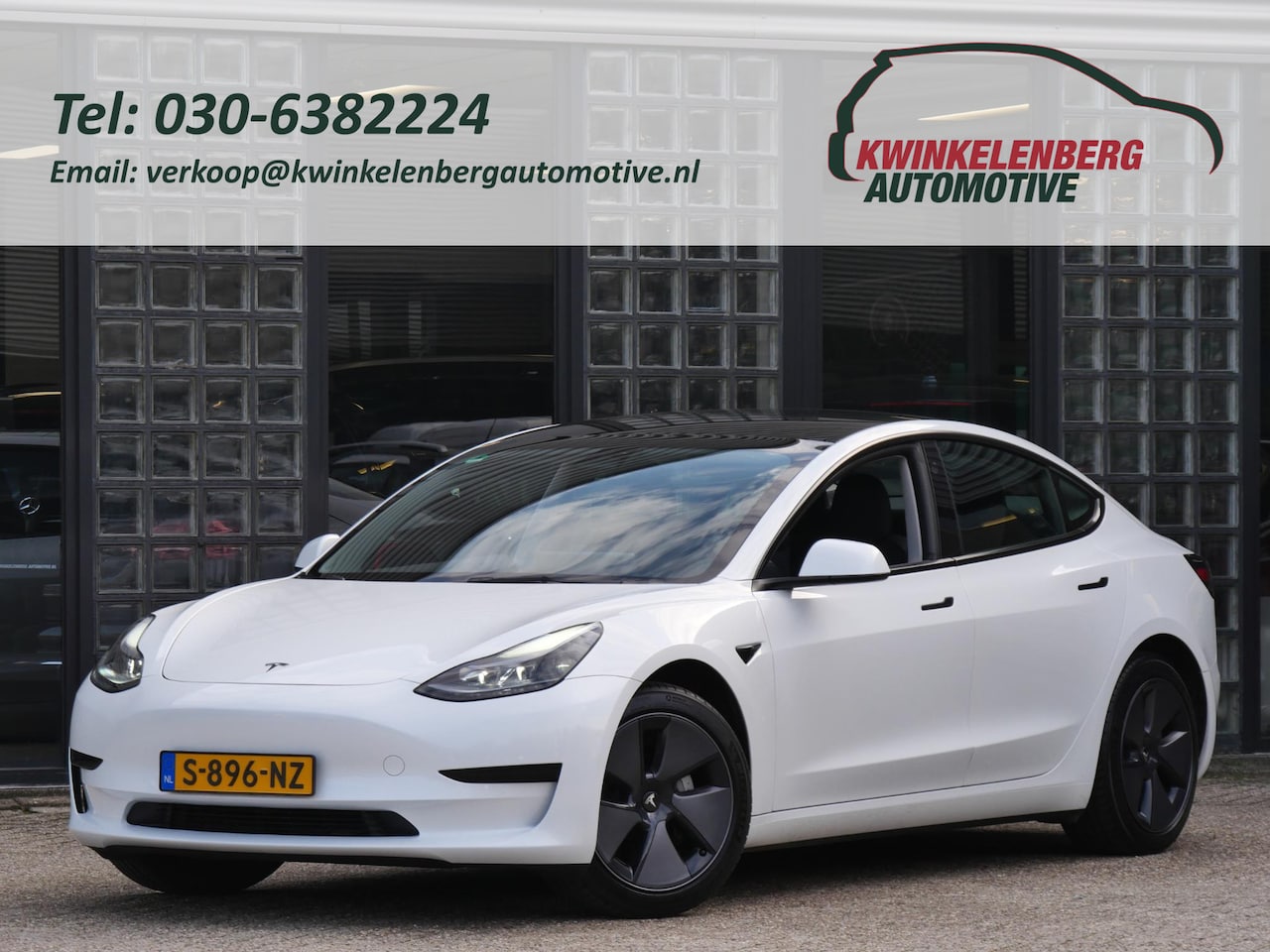 Tesla Model 3 - RWD 60kWh PLUS/ WARMTEPOMP/ LFP ACCU/ TREKHAAK/ NL-AUTO 1STE EIGENAAR/ SOH 93% - AutoWereld.nl
