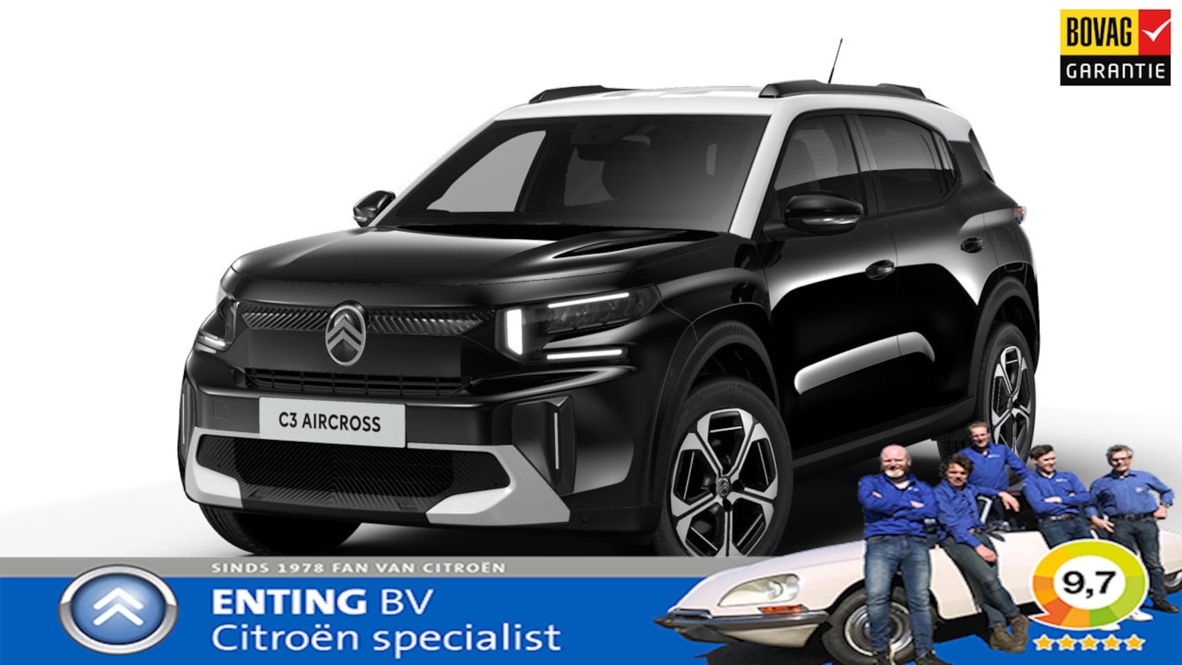 Citroën Ë-C3 Aircross - MAX 113pk Comfort Range 44 kWh MAX 3 FASE CAMERA SOH 100% - AutoWereld.nl