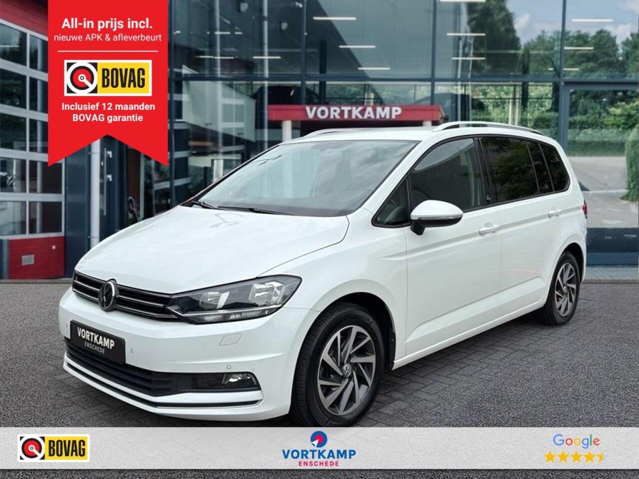 Volkswagen Touran - 1.2 TSI HIGHLINE 7PERS. ELEK-KLEP/PDC/ACC/STOELVERW/CARPLAY/NAVI - AutoWereld.nl