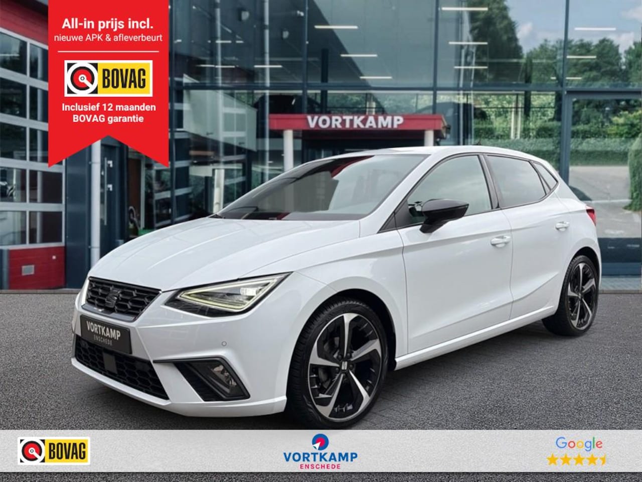 SEAT Ibiza - 1.0 TSI FR CRUISE/PDC/LED/CLIMA/CARPLAY/DAB - AutoWereld.nl