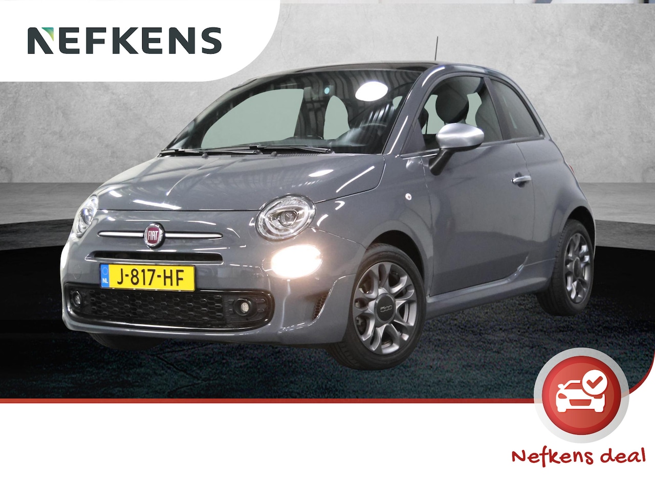 Fiat 500 - 1.0 Hybrid Rockstar | 1ste eigenaar | Climate Control | Cruise Control | Glazen dak | LEER - AutoWereld.nl