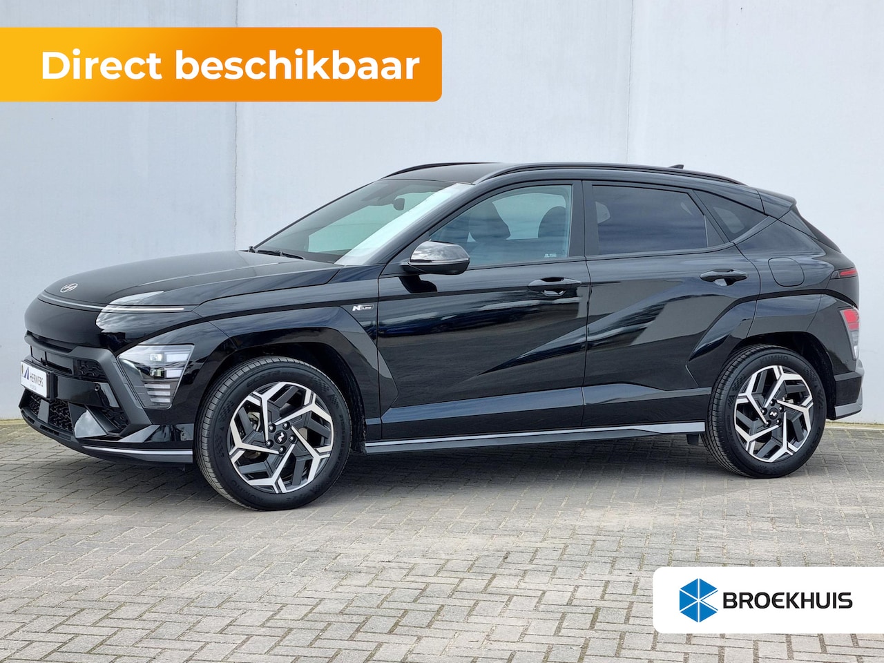 Hyundai Kona - 1.6 GDI HEV N Line ** Nu met € 4.500 Voordeel ** Nieuw uit voorraad leverbaar ** | Abyss B - AutoWereld.nl