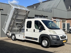 Peugeot Boxer - 435 2.2 HDI L3 DC Kipper Openlaadbak Pick-up met Trekhaak 3000kg trekgewicht Kastinrichtin
