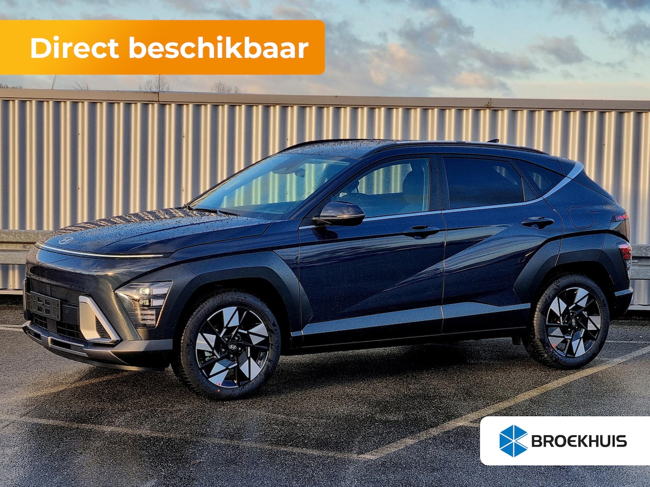 Hyundai Kona - 1.6 GDI HEV Comfort Plus | 18-inch lichtmetalen velg, two-tone glanzend zwart | Apple Carp - AutoWereld.nl