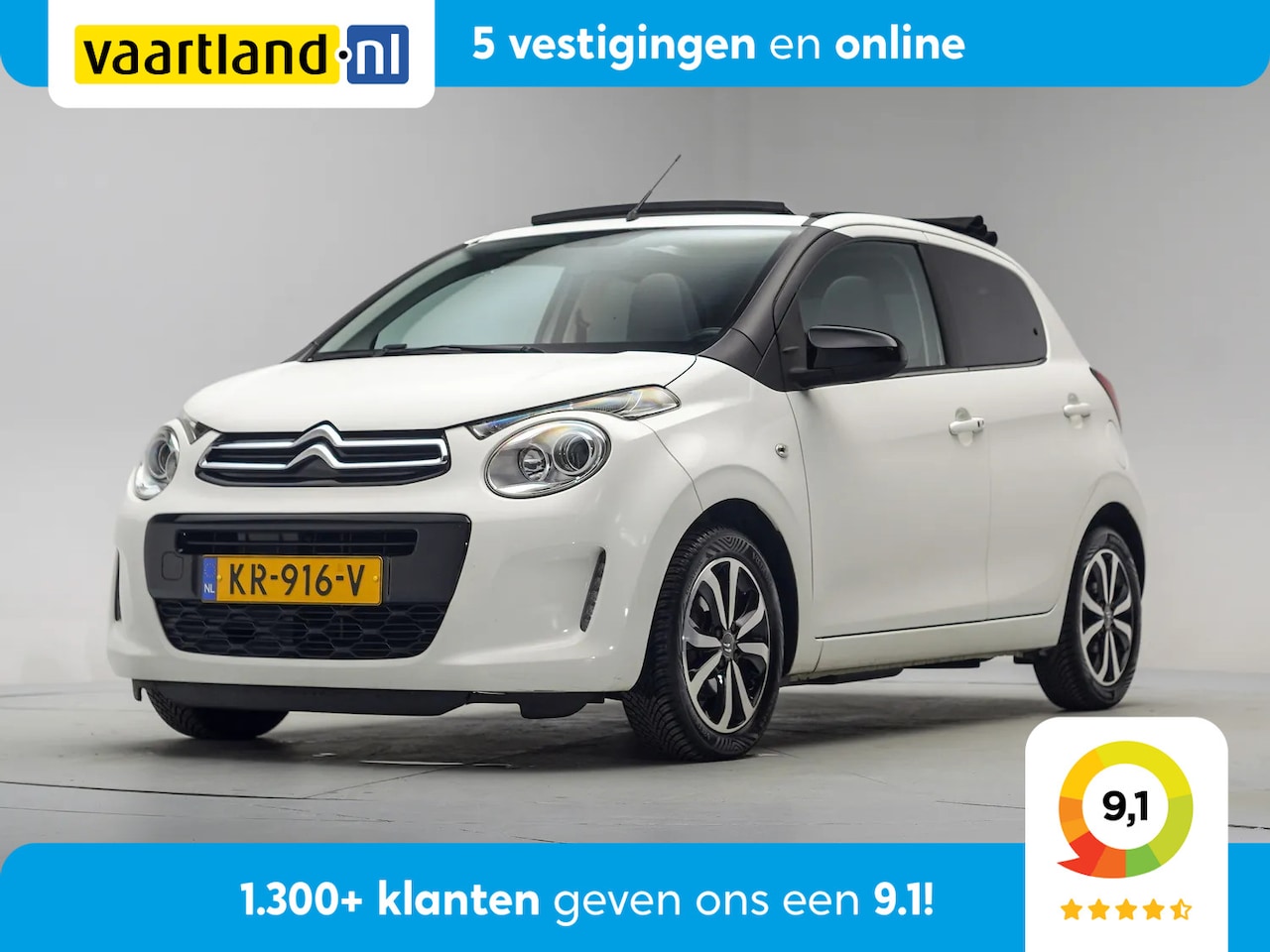 Citroën C1 - 1.0 e-VTi Airscape Shine [ Schuifdak Clima Navi Camera ] - AutoWereld.nl