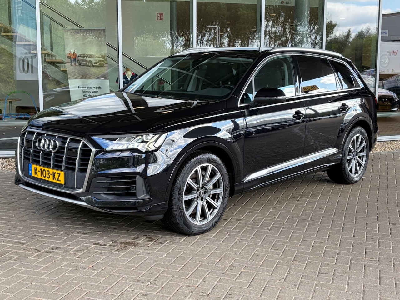 Audi Q7 - 55 TFSI e quattro Pro Line Plus l Luchtvering l Pano Dak l Elektr. Lederen Stoel incl Gehe - AutoWereld.nl