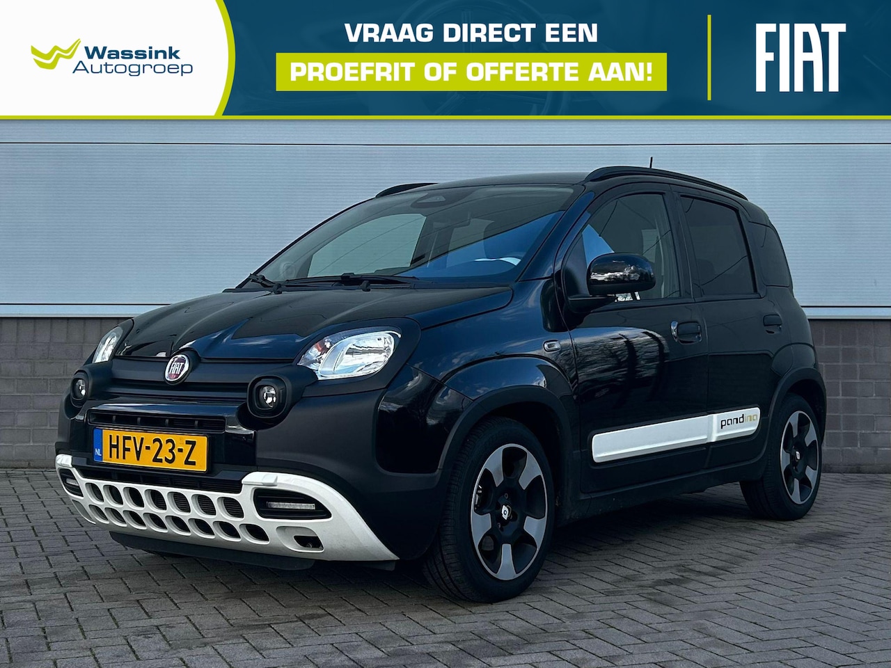 Fiat Panda - Pandina Cross 70 pk Hybrid Navigatie via app | Airco | Cruise Control | Parkeersensoren - AutoWereld.nl