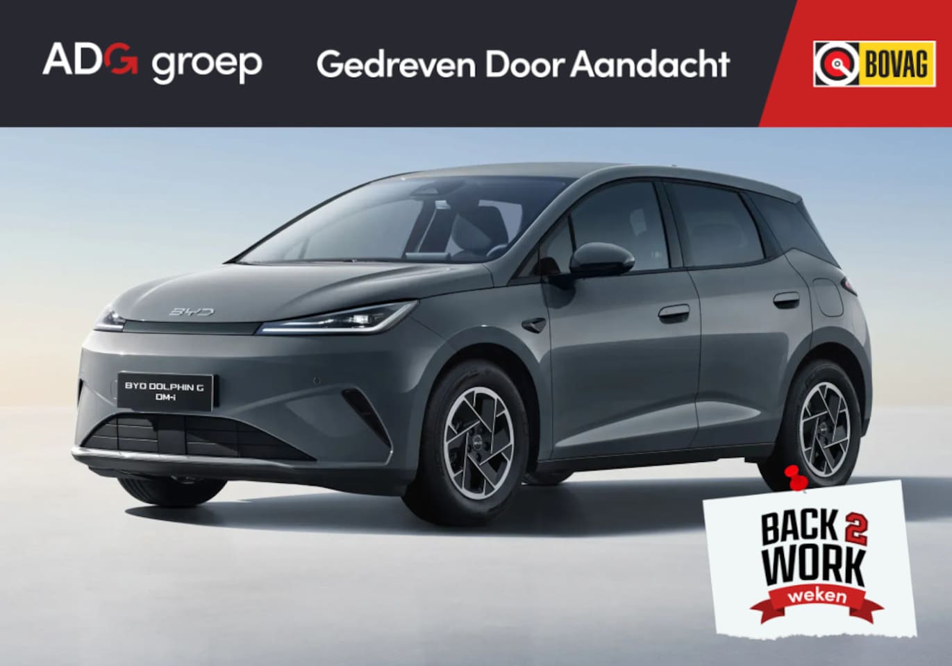 BYD DOLPHIN G - DM-i Comfort NIEUW/ 1040 KM / Time Grey / 105 EV / 360°-camera / HUD / - AutoWereld.nl