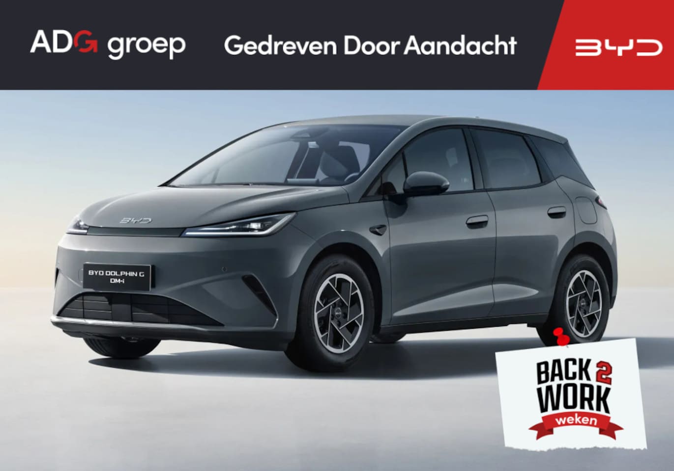 BYD DOLPHIN G - DM-i Boost NIEUW/ 1040 KM / Time Grey / 105 EV / Android Auto en Apple Carplay - AutoWereld.nl