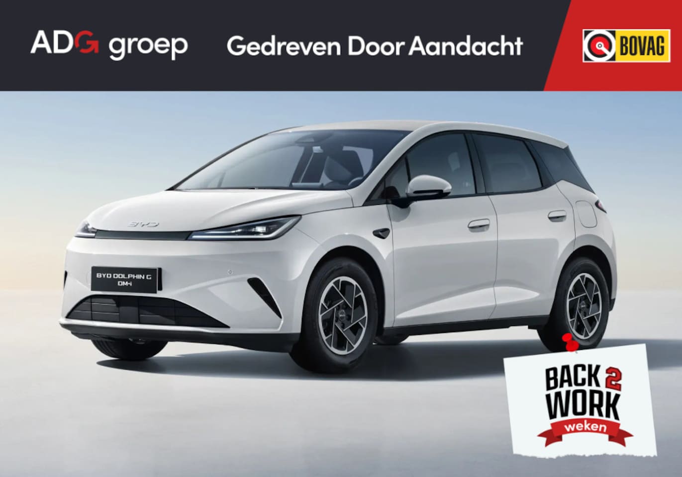 BYD DOLPHIN G - DM-i Boost NIEUW/ 1040 KM / Skiing White / 105 EV / Android Auto en Apple Carplay - AutoWereld.nl