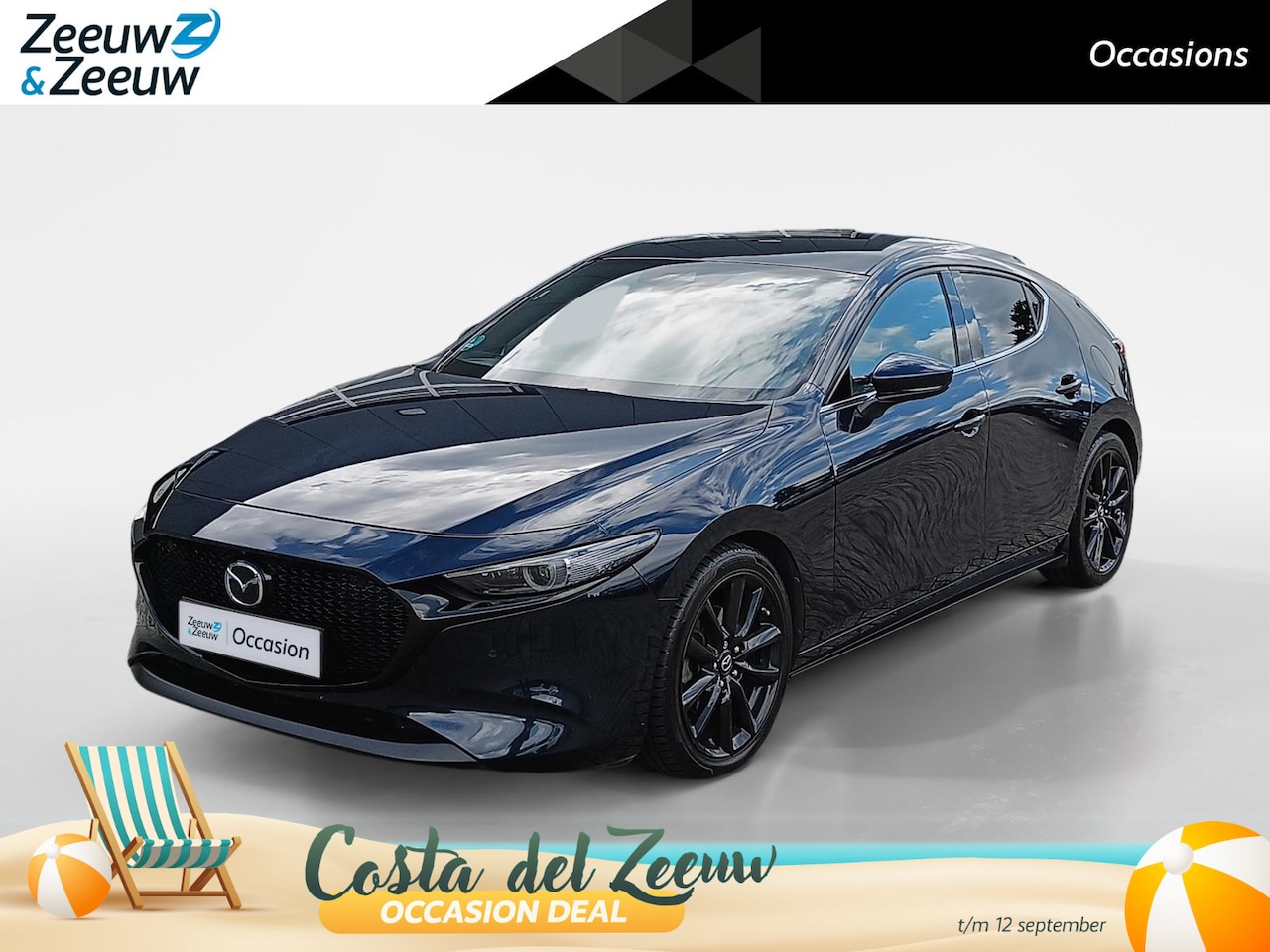 Mazda 3 - 2.0 e-SkyActiv-X M Hybrid 180 Luxury | Apple Carplay/Android Auto | Cruise control adaptie - AutoWereld.nl