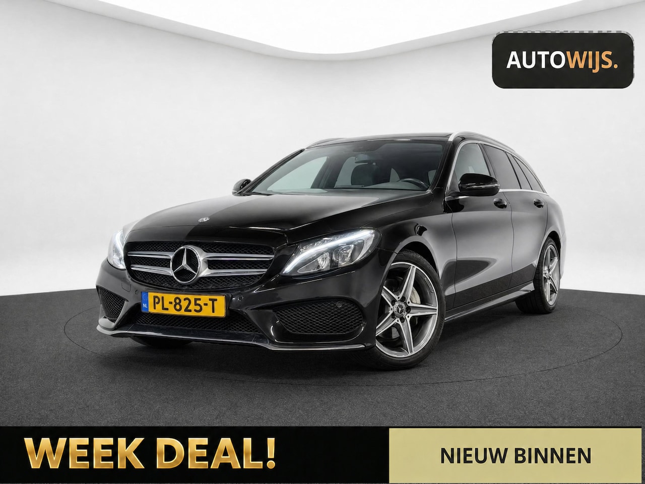 Mercedes-Benz C-klasse Estate - 180 Business Solution|AMG LINE|PANO|CAMERA|LEDER|NAVI|STOELVERW - AutoWereld.nl