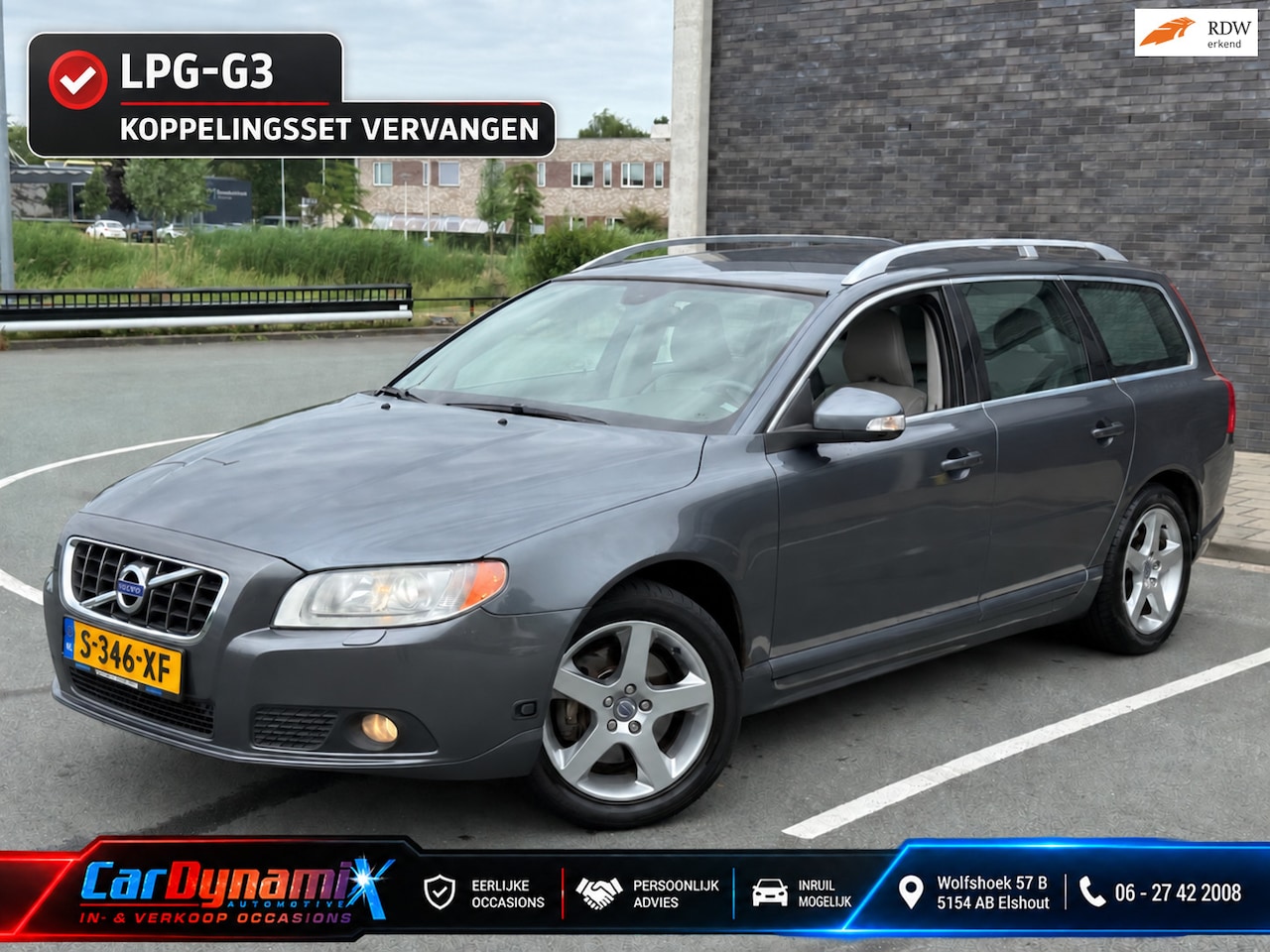 Volvo V70 - 2.5FT Summum | LPG-G3 | Nwe Kopp. | APK'27 | Leder | Four-C - AutoWereld.nl