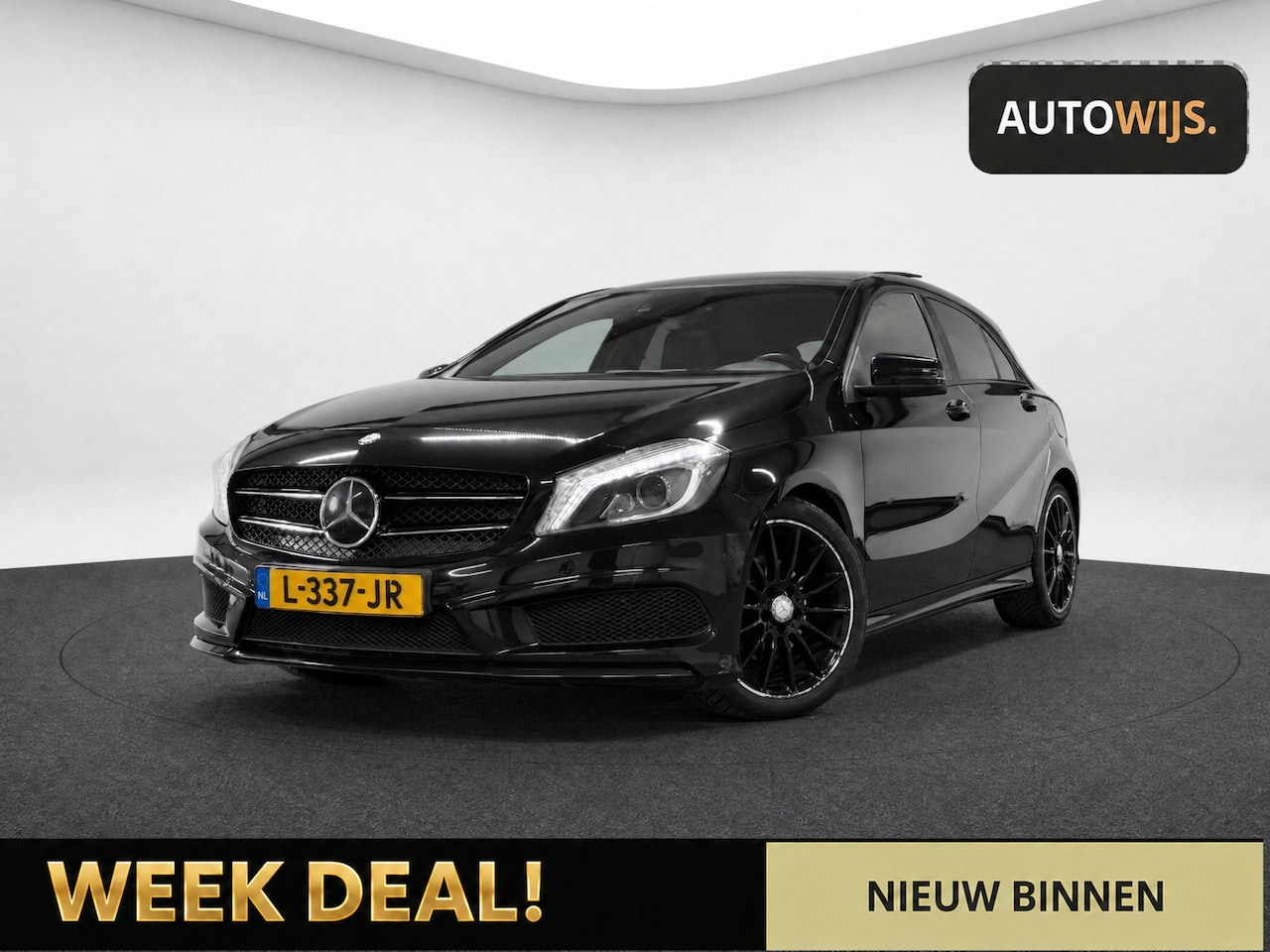 Mercedes-Benz A-klasse - 180|AMG LINE|PANO|ALCANTARA|LED|STOELVERW|DEALER ONDERHOUDEN - AutoWereld.nl