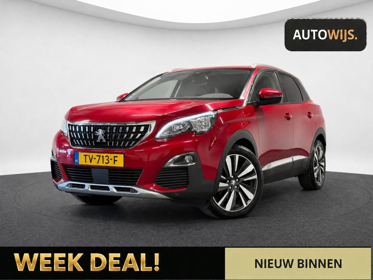 Peugeot 3008 - 1.2 PureTech Blue Lease Premium|LEDER|KEYLESS|PANO|TREKHAAK|NL AUTO - AutoWereld.nl