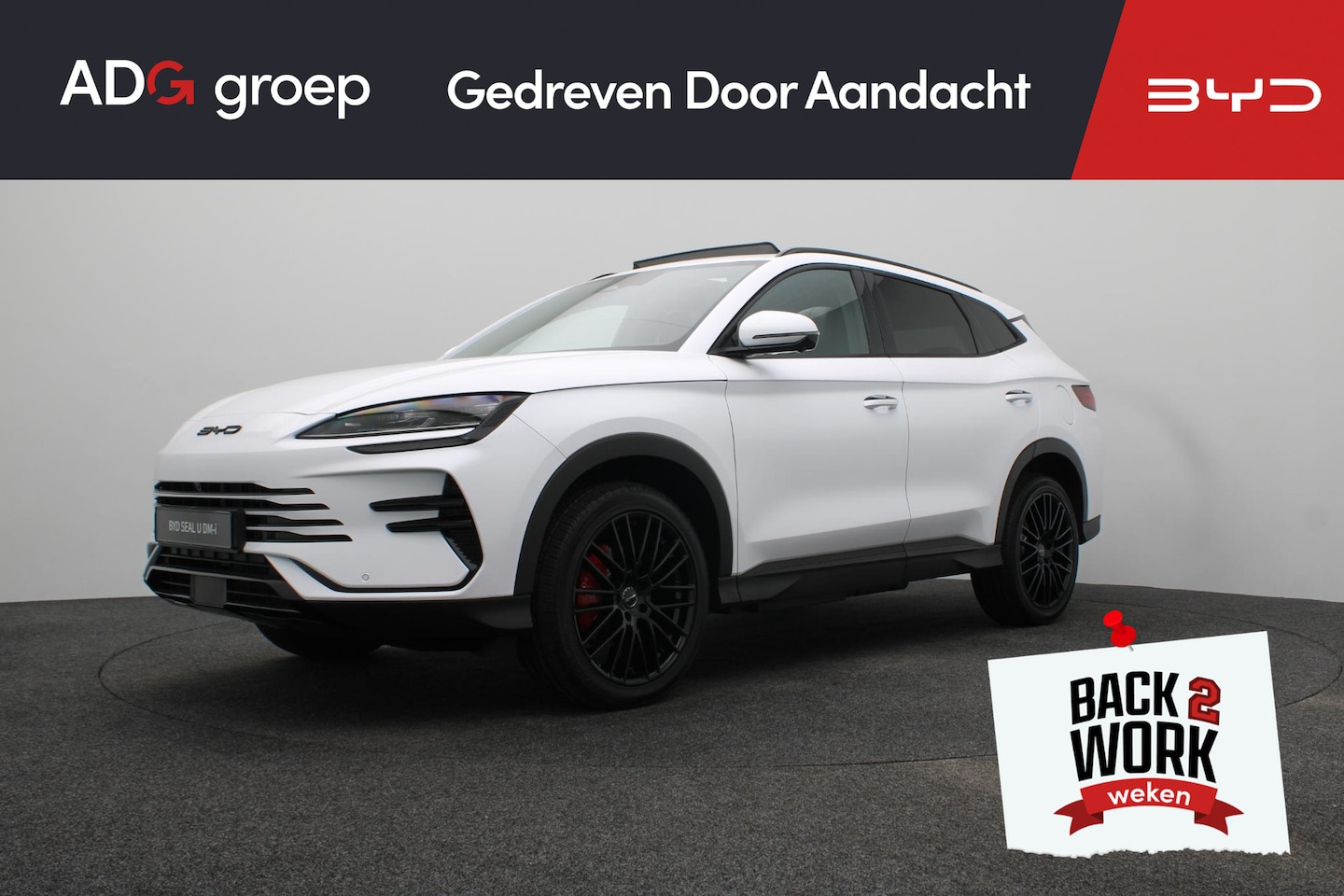 BYD Seal U - 1.5 DM-i FWD Boost | Uniek ADG - Black & White Edition | 1080 km | Apple Carplay | 360 gr - AutoWereld.nl