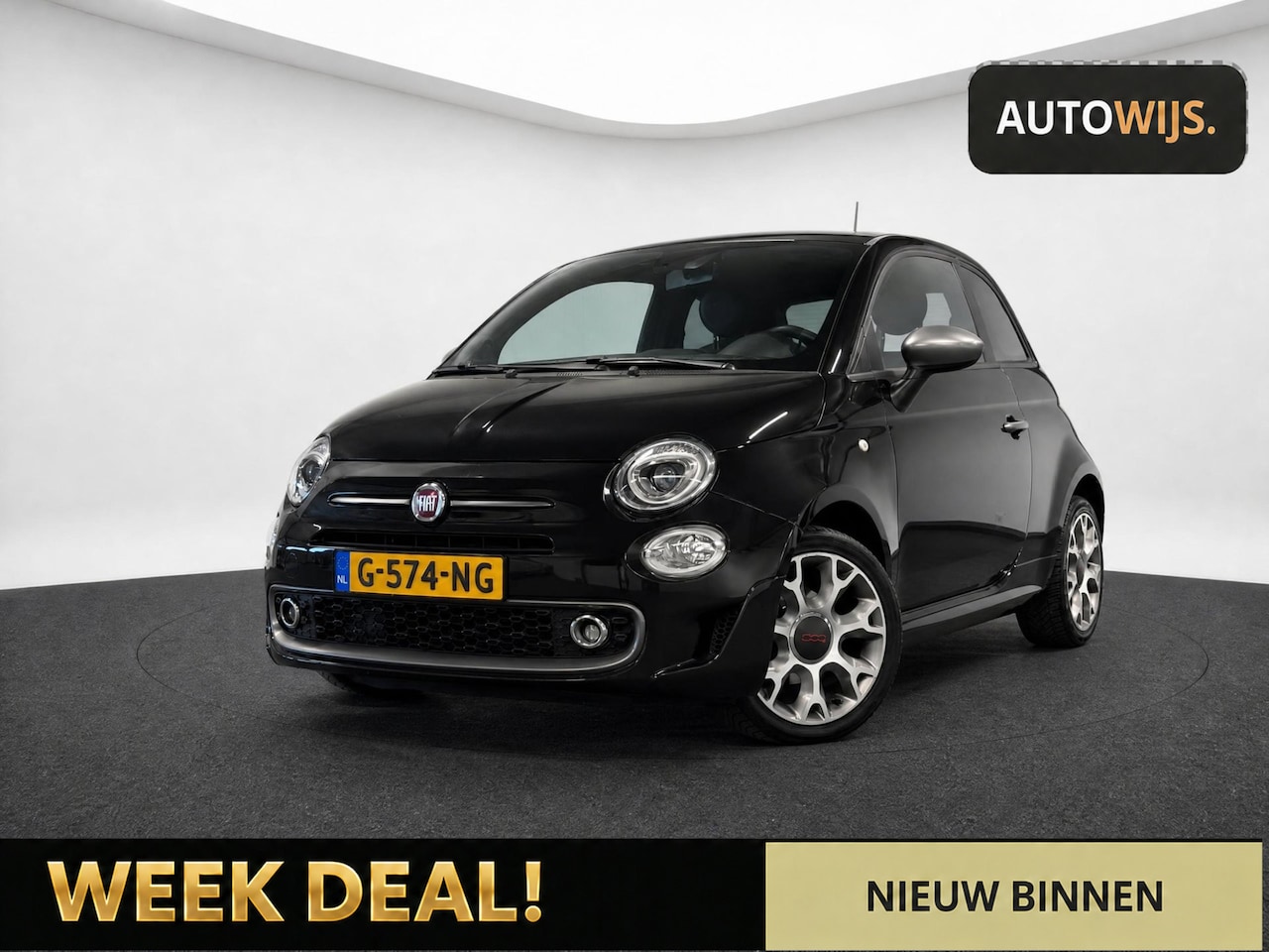 Fiat 500 - 1.2|SPORT|500S|LED|AUT|NL AUTO|69PK - AutoWereld.nl