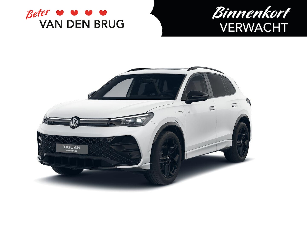 Volkswagen Tiguan - R-Line 1.5 eHybrid 150 kW / 204 PK SUV 6 versn. DS | Trekhaak | Panoramadak | Black Style - AutoWereld.nl