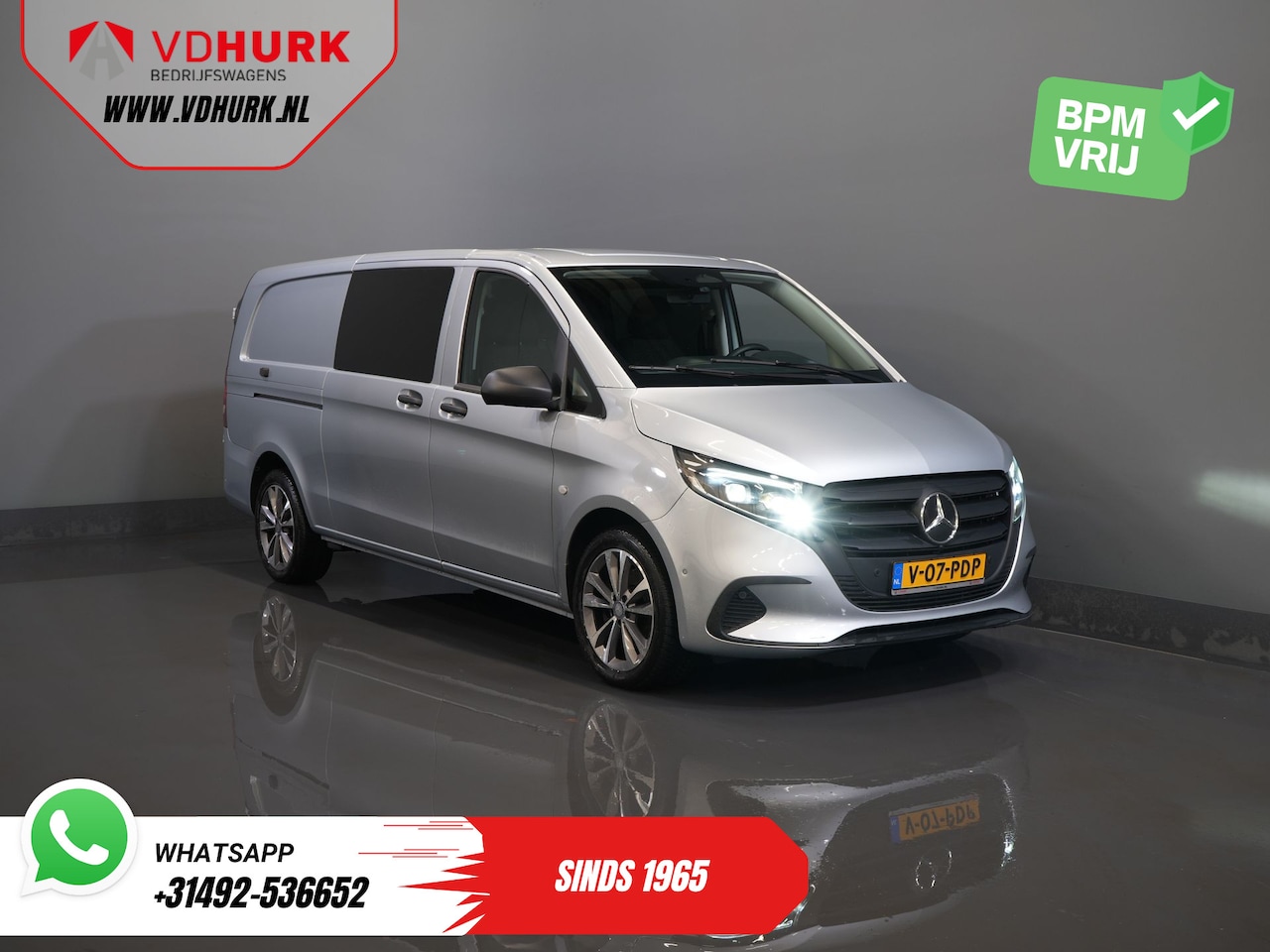 Mercedes-Benz Vito - 116 CDI Aut. L3 DC Dubbel Cabine BPM VRIJ! 6 Pers./ 2xSchuifdeur/ LED/ Stoelverw./ 270Gr. - AutoWereld.nl
