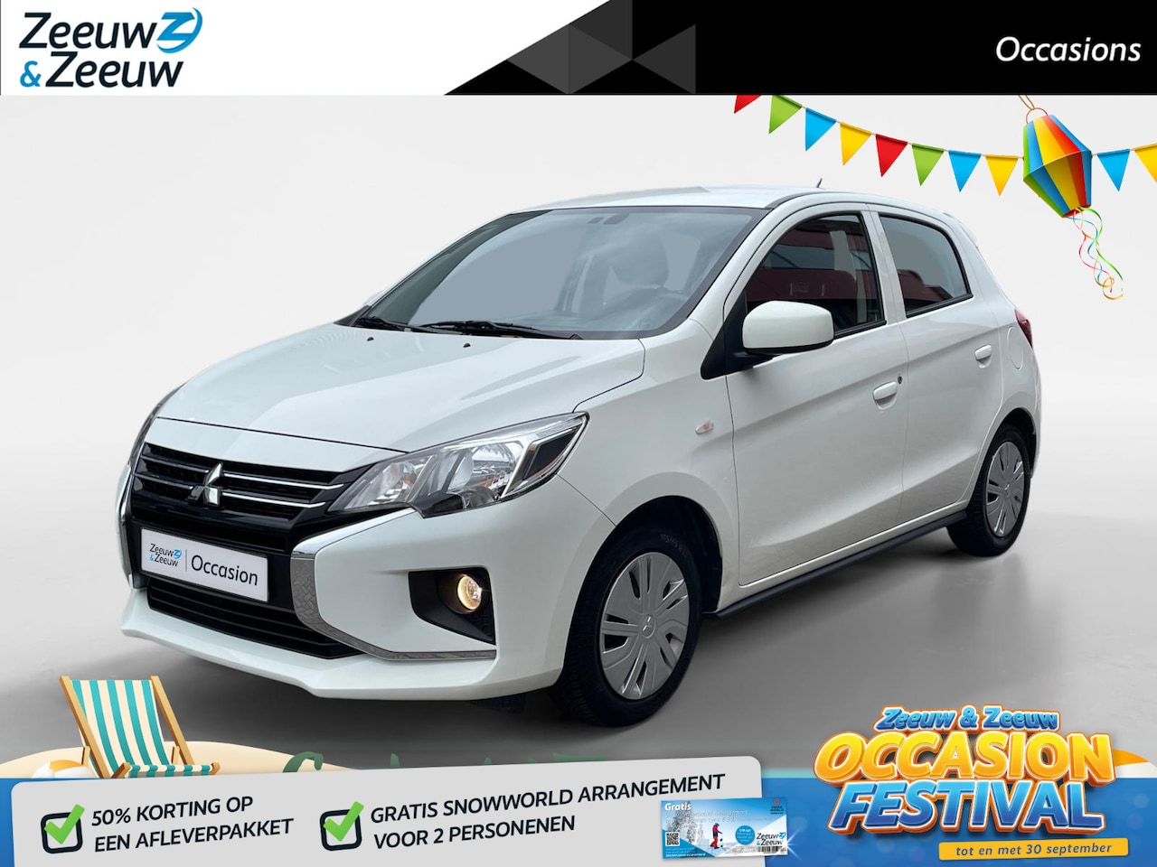 Mitsubishi Space Star - 1.2 Connect+ | Carplay/Android auto | Airco | Elektrische ramen | 4 seizoen banden | 1ste - AutoWereld.nl