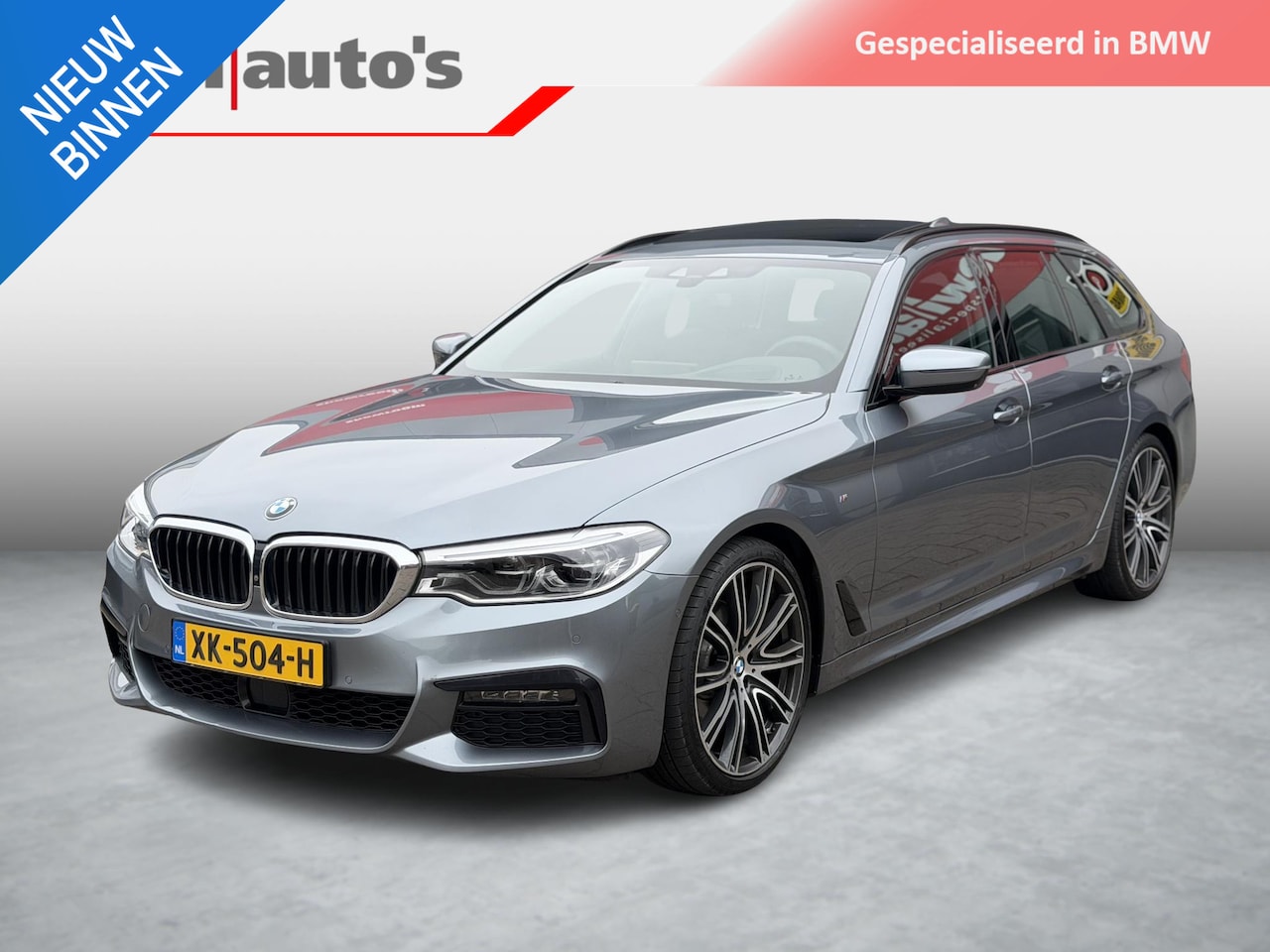 BMW 5-serie Touring - 520i M-Sport Pano|HarmanKardon|360Cam|Adaptief - AutoWereld.nl