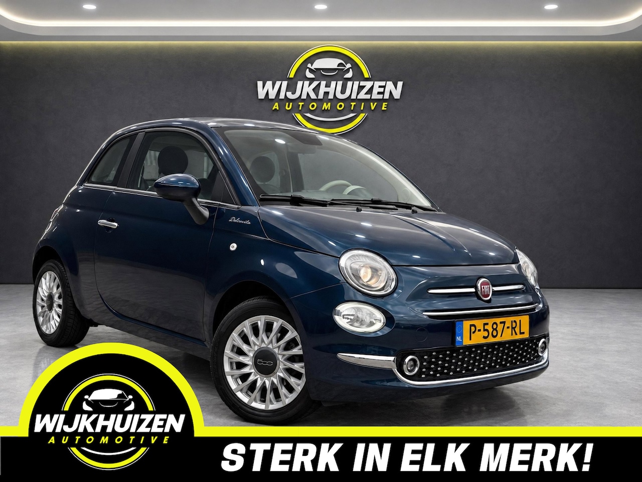 Fiat 500 - 1.0 Hybrid Dolcevita met Climate !!! Panorama dak !!! Nieuwstaat !!! - AutoWereld.nl