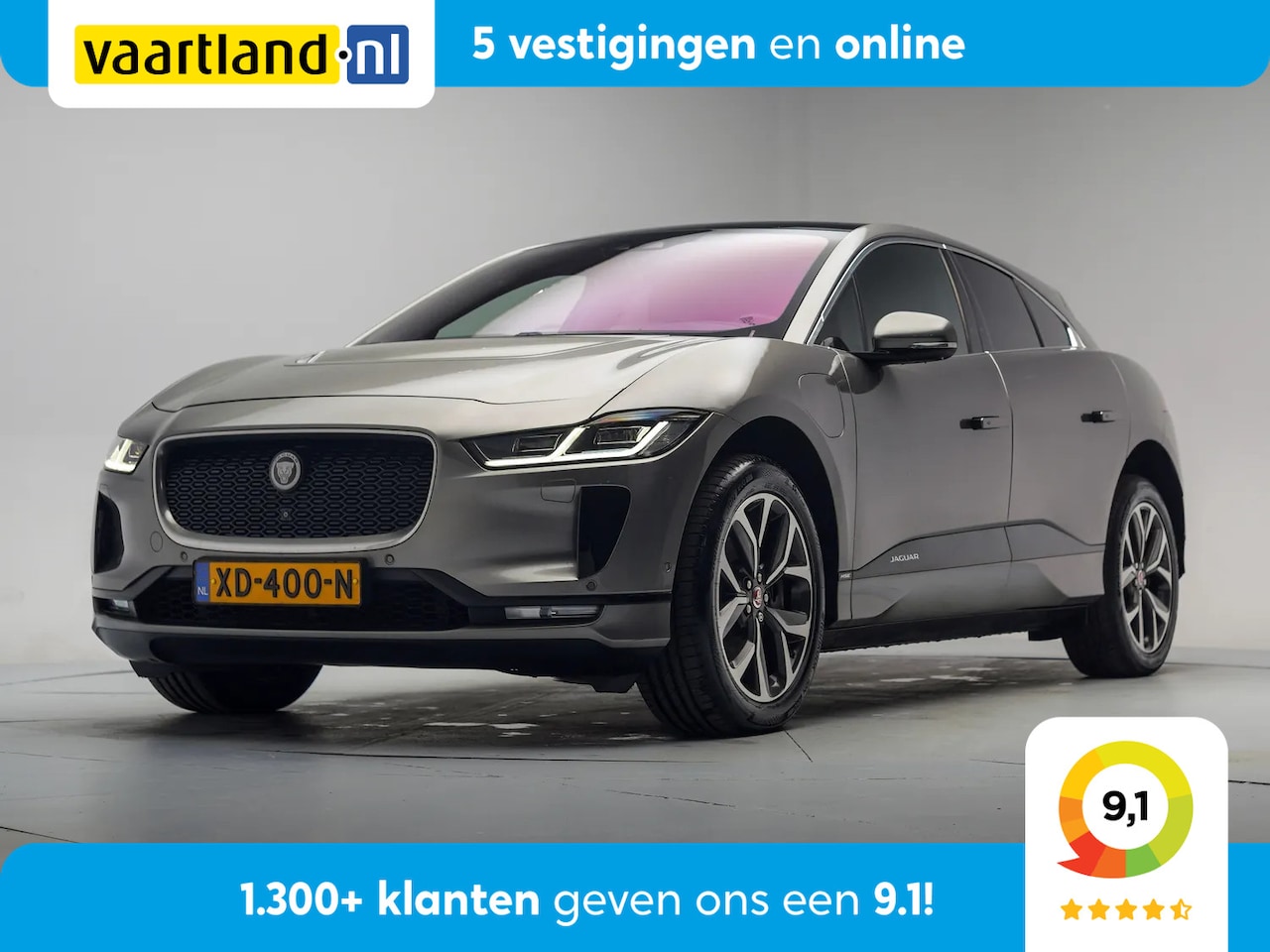 Jaguar I-PACE - EV400 HSE 90 kWh [ Navi Apple/Android Pano Head-up Meridian ] - AutoWereld.nl