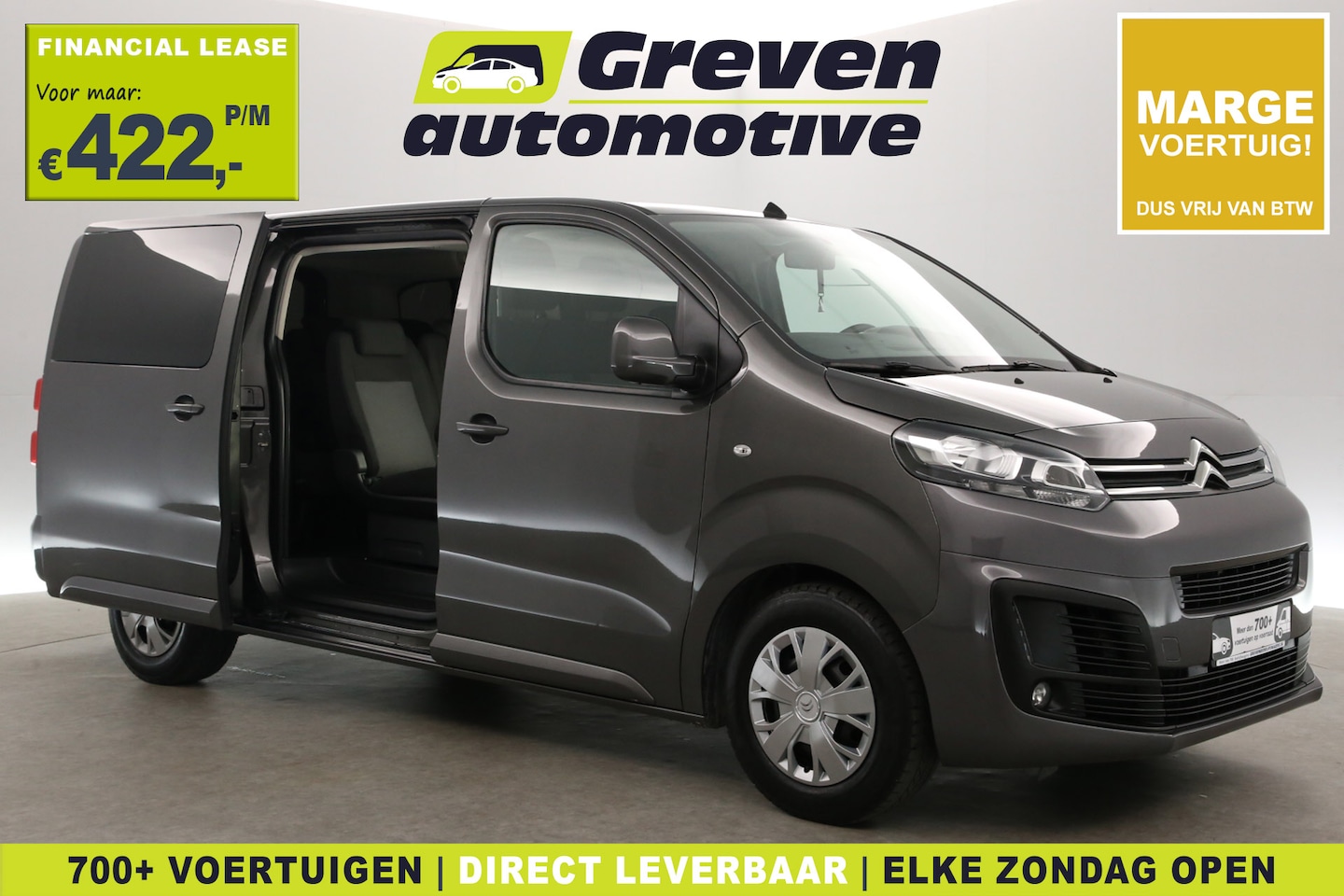 Peugeot Expert - Citroën SpaceTourer 1.5 BlueHDi L3H1 | MARGE | 9 Zits | Incl. BPM | Airco | Cruise | Carpl - AutoWereld.nl