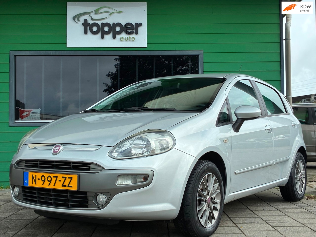 Fiat Punto Evo - 1.4 Dynamic|1e Eigenaar|Navigatie|Airco|Elektr.ramen|Nieuwe APK|LM-Velgen| - AutoWereld.nl