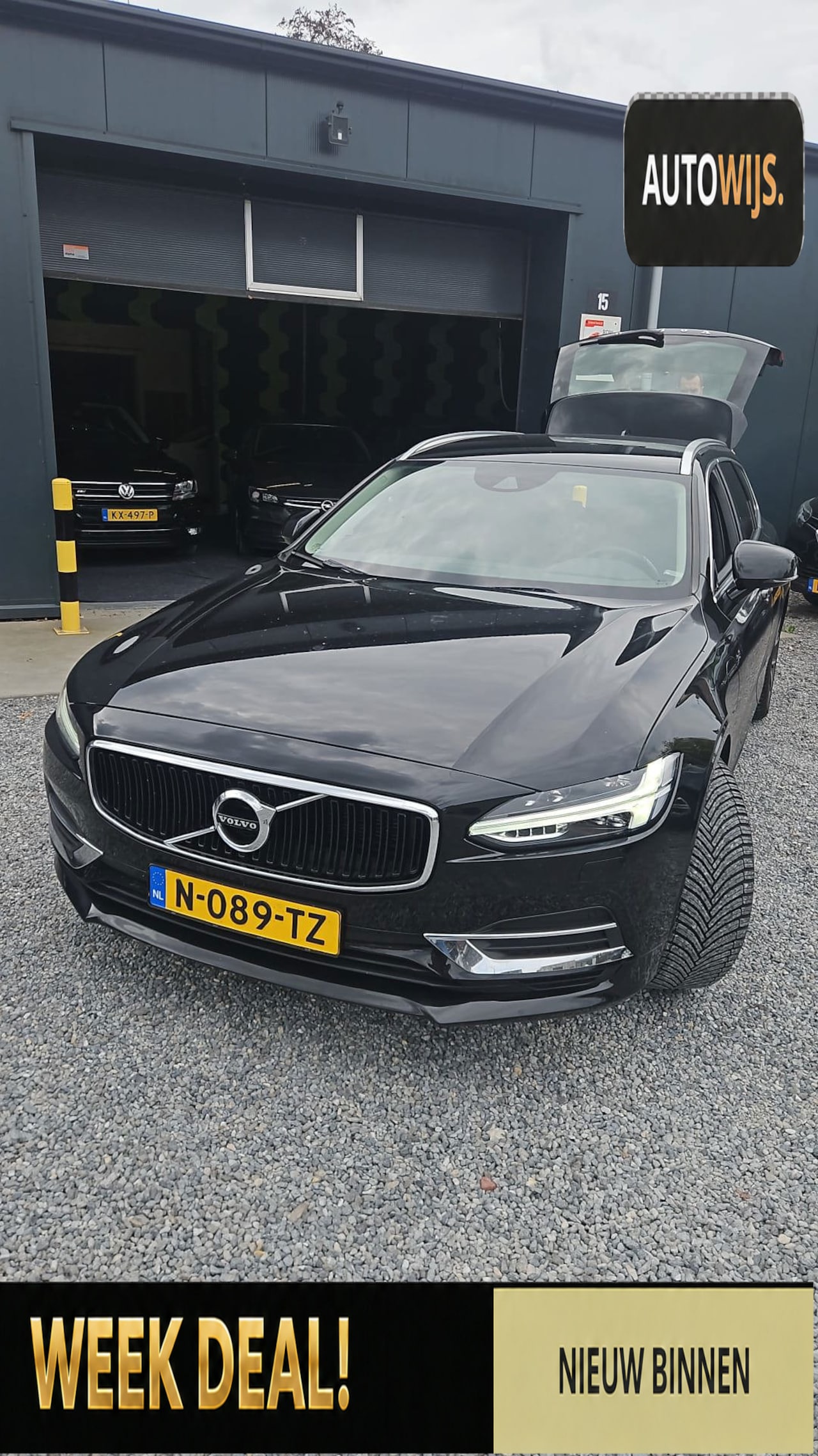 Volvo V90 - 2.0 T8 AWD Momentum|LED|Stoelverw|CRUISE| - AutoWereld.nl