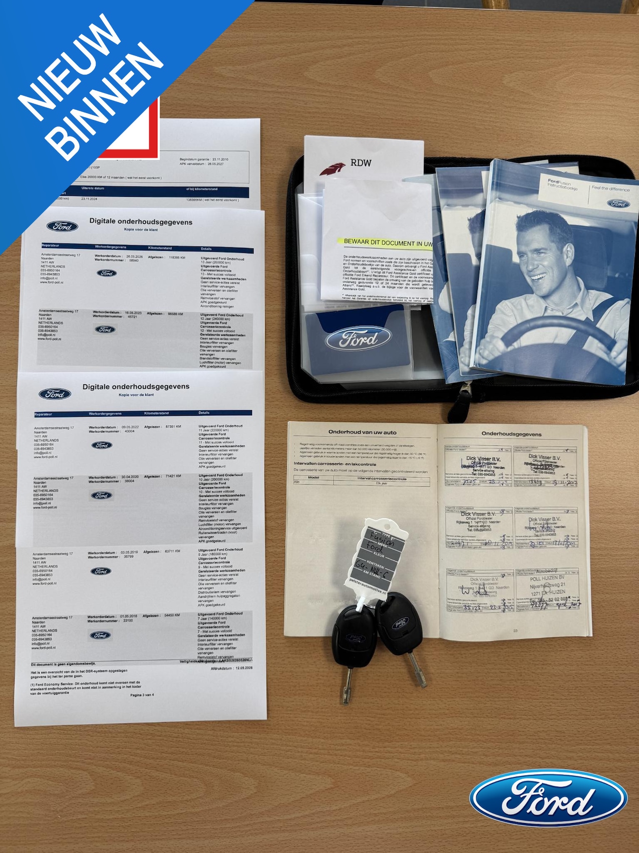 Ford Fusion - 1.6-16V 100pk Automaat Futura 1e Eigenaar Parkeersensoren Dealeronderhouden - AutoWereld.nl