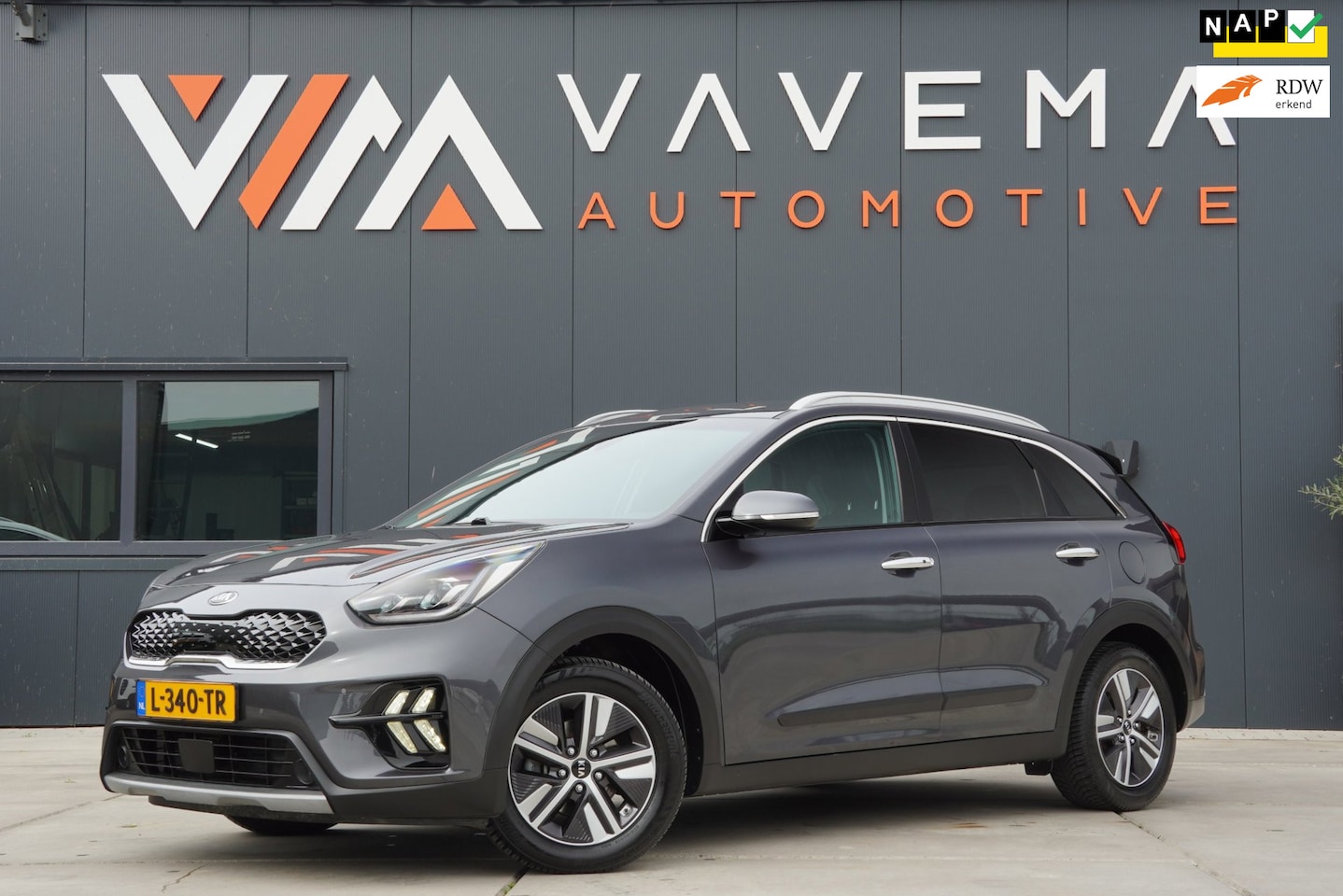 Kia Niro - 2021|1.6 GDi Hybrid|DynamicPlusLine|Automaat|Leder|Stoelverwarming|Adaptive Cruise|Navi|Ca - AutoWereld.nl