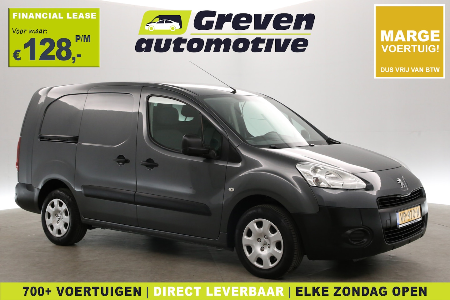 Peugeot Partner - 1.6 HDI L2 | Marge | Airco | Trekhaak | Parkeersens. | Oprijplaat - AutoWereld.nl