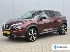 Nissan Juke - 1.0 DIG-T N-Design / Leder-stof bekleding / Airco / Stoelverwarming / Cruise control / App