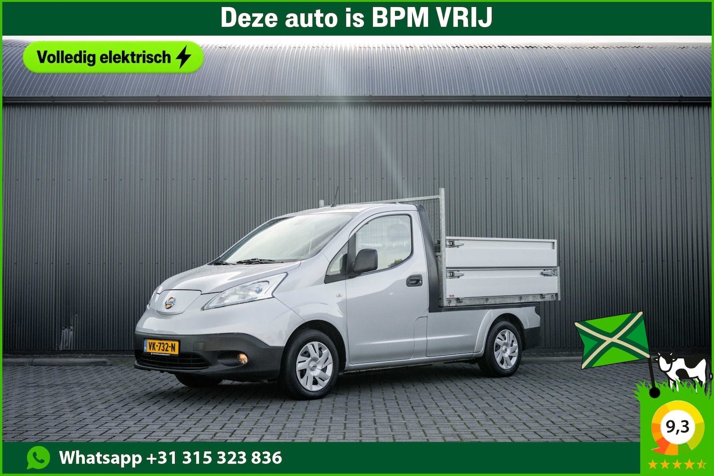 Nissan e-NV200 - | Kipper | Volledig elektrisch | Camera | Navi | Stoelverw. | Airco - AutoWereld.nl